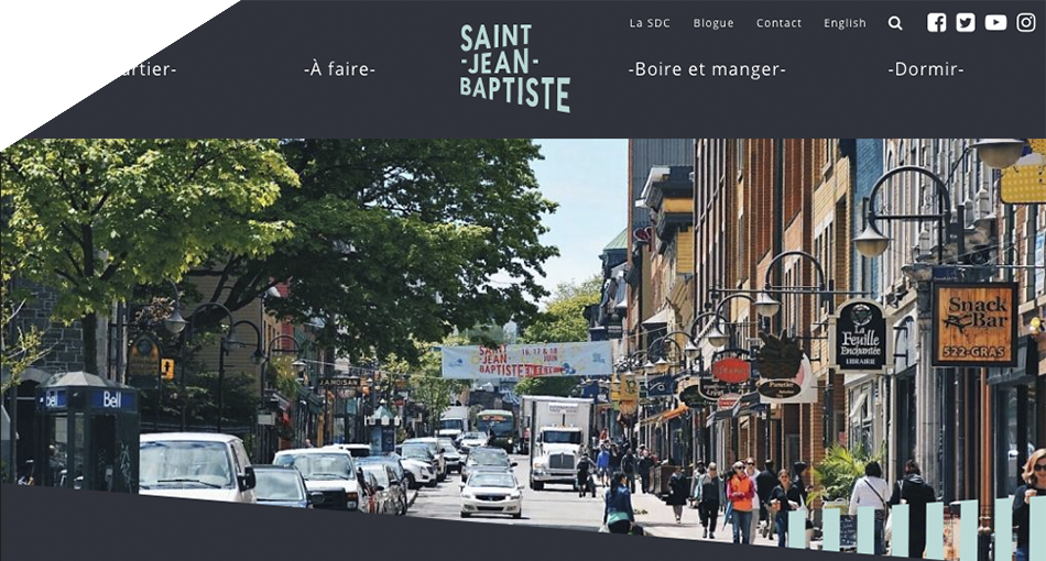 photo du projet de site web du quartier Saint-Jean-Baptiste.